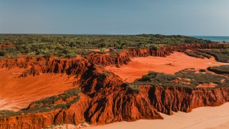 A photograph of James Price Point, in Western Australia.