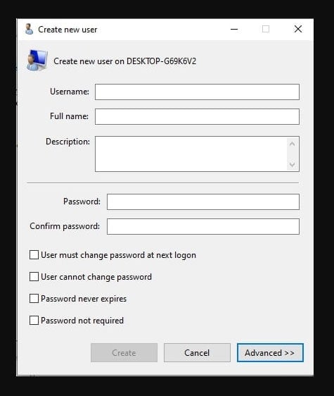 How to Use lusrmgr to Create a New User Account