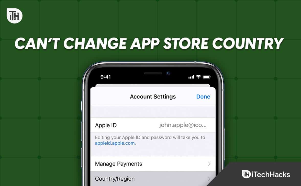 Fix Can’t Change App Store Country/Region on iPhone and iPad