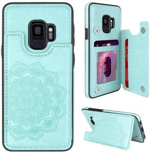 Mmhuo for Samsung Galaxy S9 with Card Holder for Women