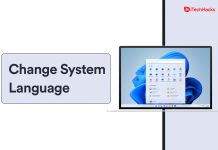 Change System Language Settings On Windows 11