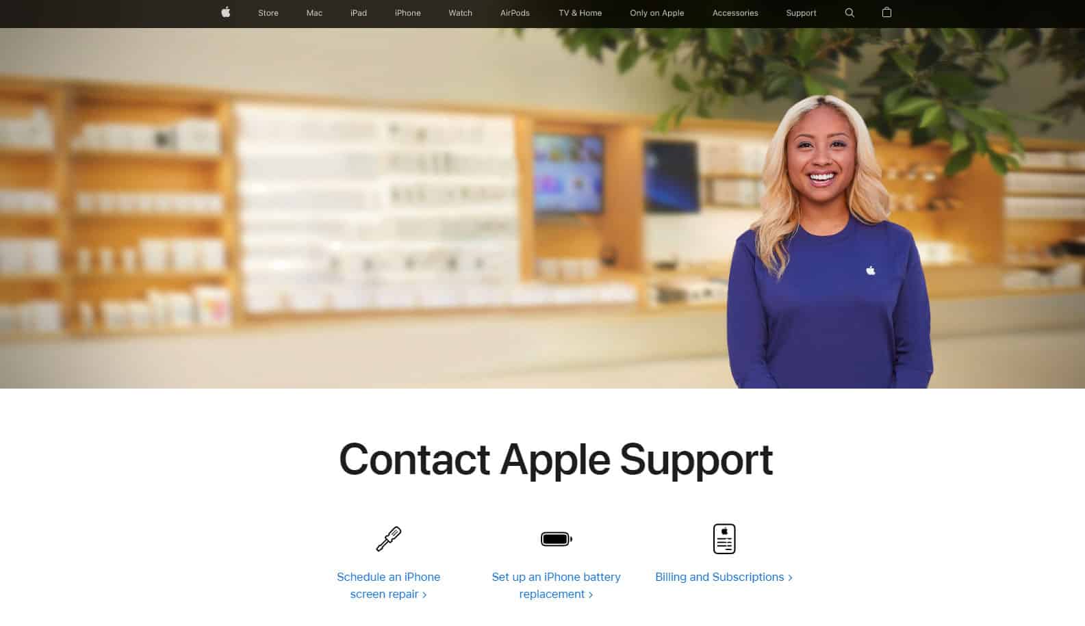 Contact Apple Support