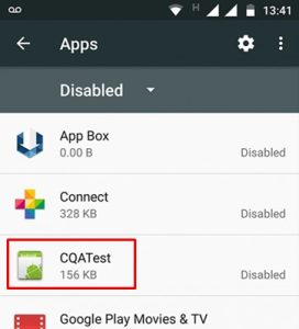 What is CQATest: How to Disable CQATest App From Android