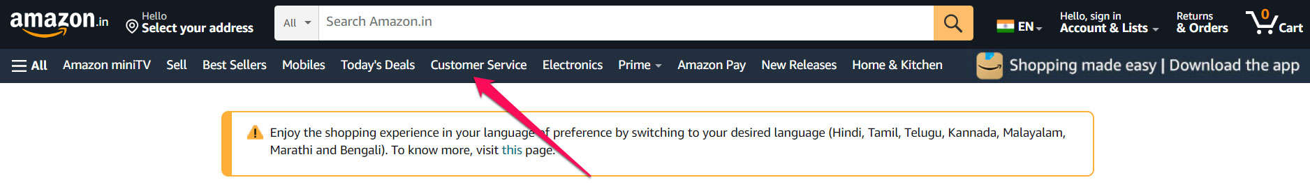 Contact Amazon Customer Support