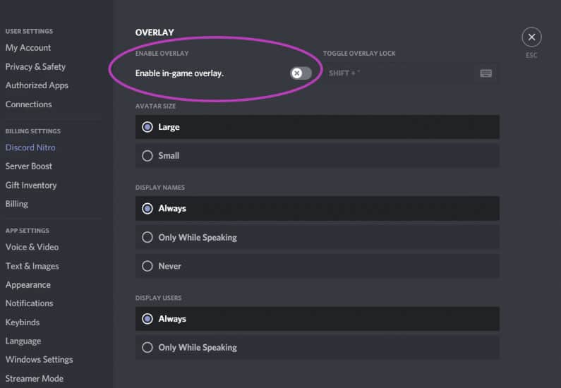 Disable Discord Overlay to fix FIFA 23 EA anticheat service error