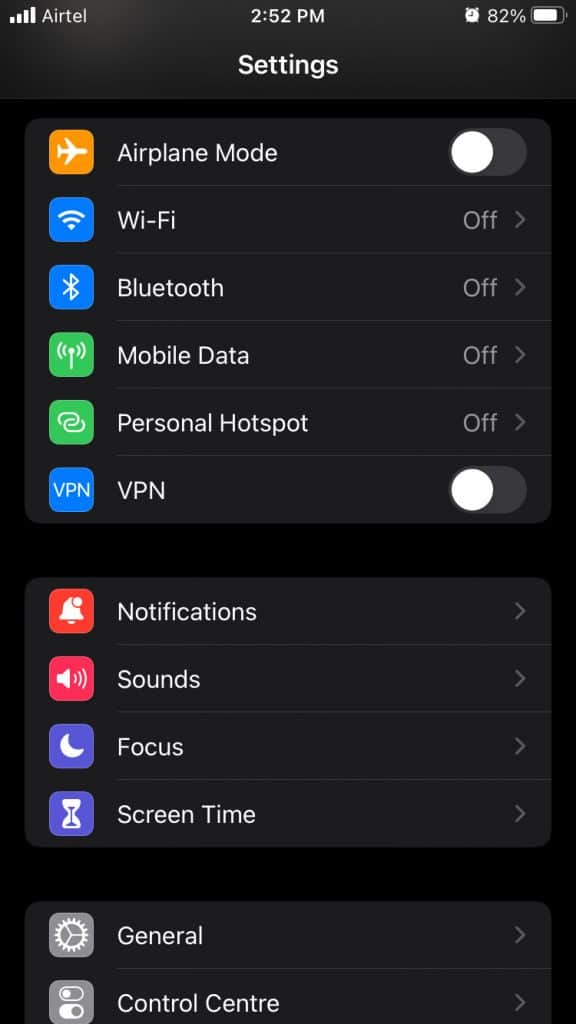 iPhone Cellular Data Problems on iOS 15