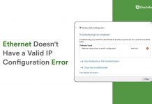 How to Fix Ethernet Doesn't Have a Valid IP Configuration Error in Windows 11