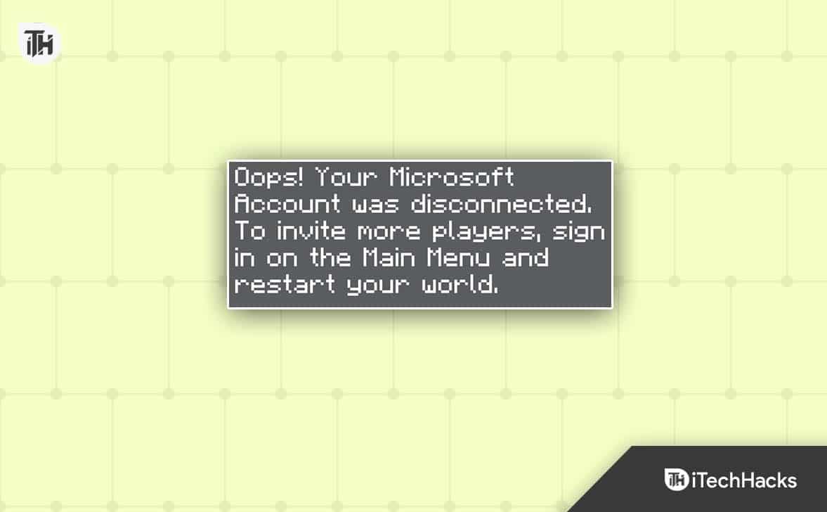 Fix Minecraft Oops Your Microsoft Account Was Disconnected