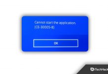 Fix PS4 Cannot Start The Application (CE-30005-8) Error