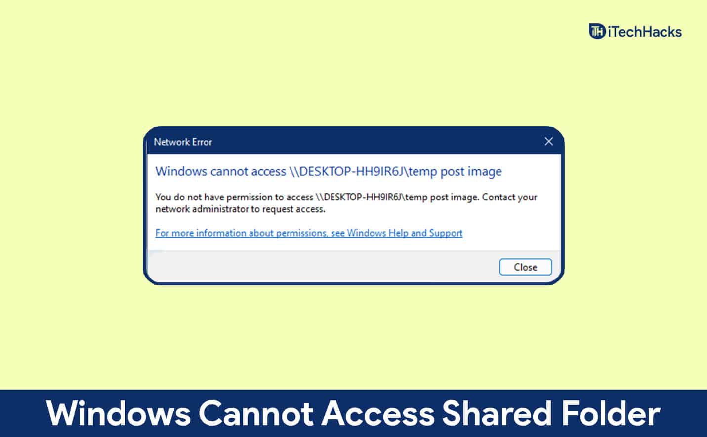 Fix Windows Cannot Access Shared Folder In Windows 11