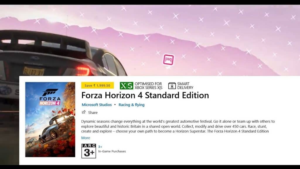 Forza Horizon 4 Microsoft Store