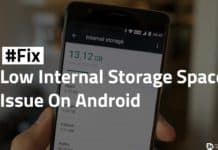 free up internal storage space on android