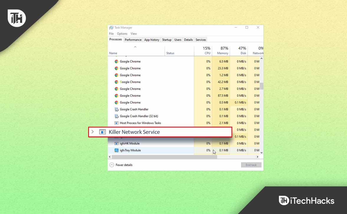 How to Fix Killer Network Service High CPU Usage