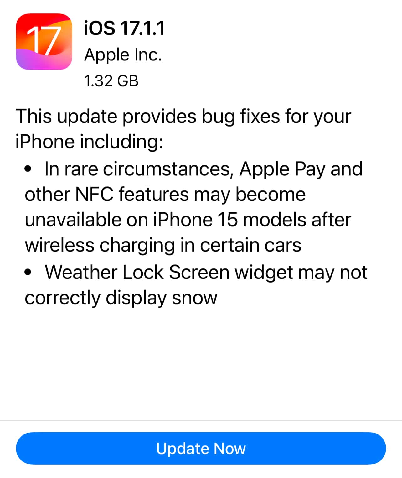 iOS Update