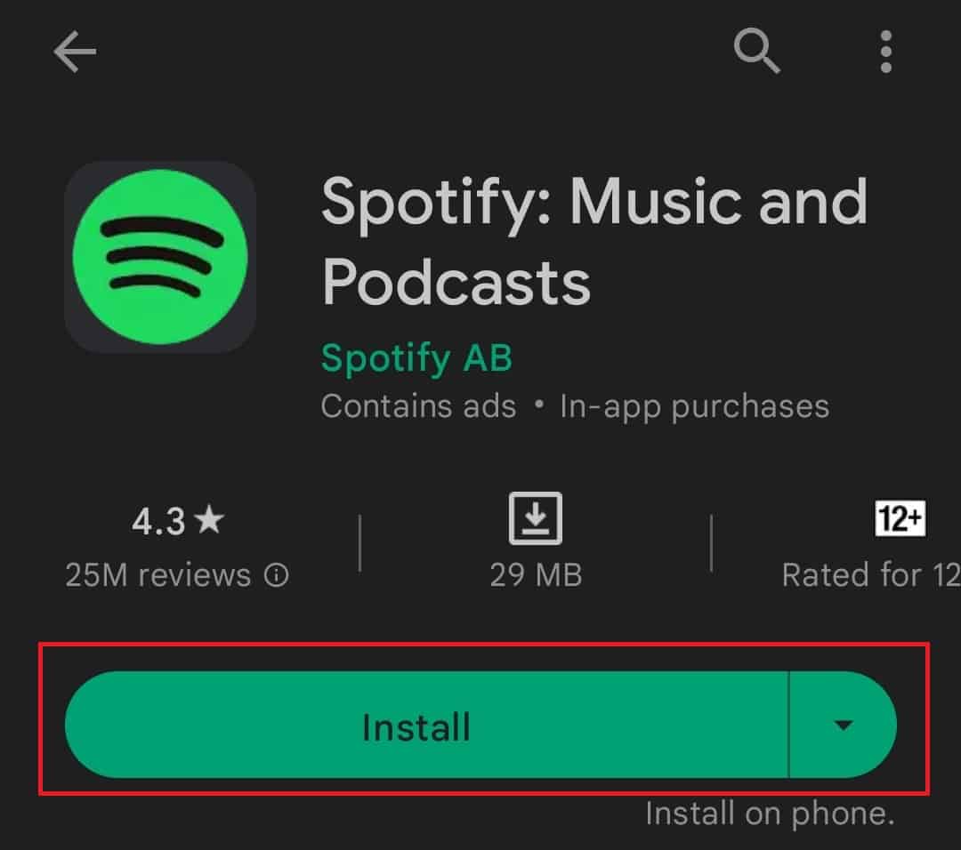 Install Spotify