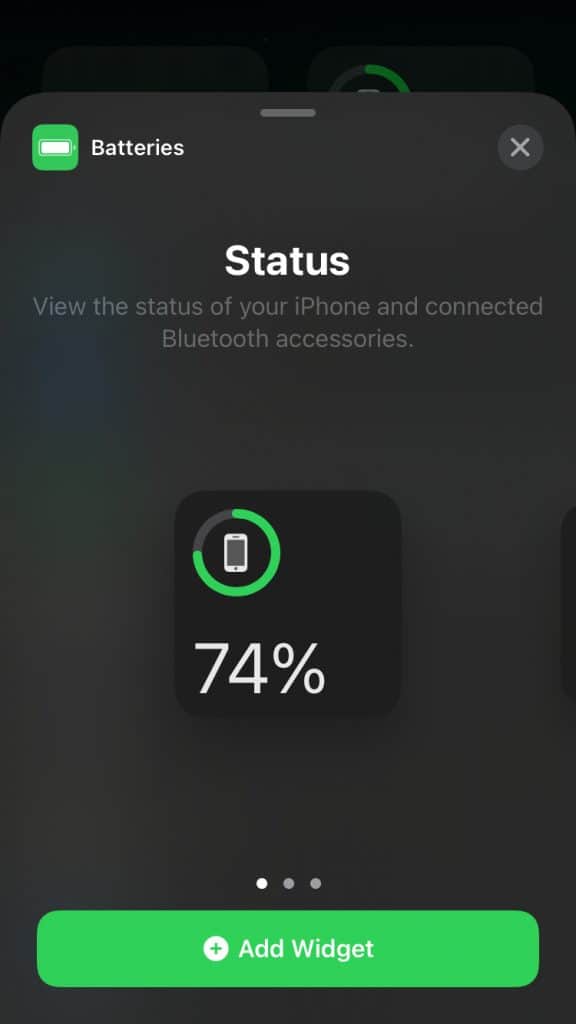 Show Battery Percentage on iPhone 13