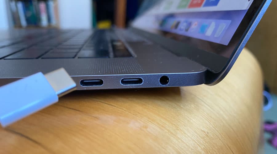 Check the MacBook Air Charging Ports