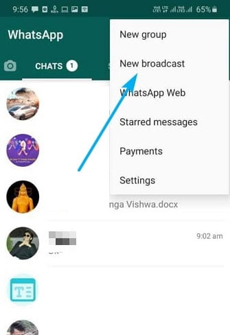 Whatsapp Broadcast Feature