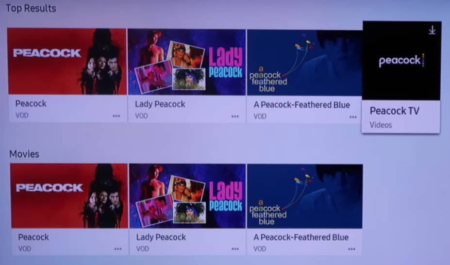 Download And Install The Peacock TV App on Samsung TV (2017 or newer models)