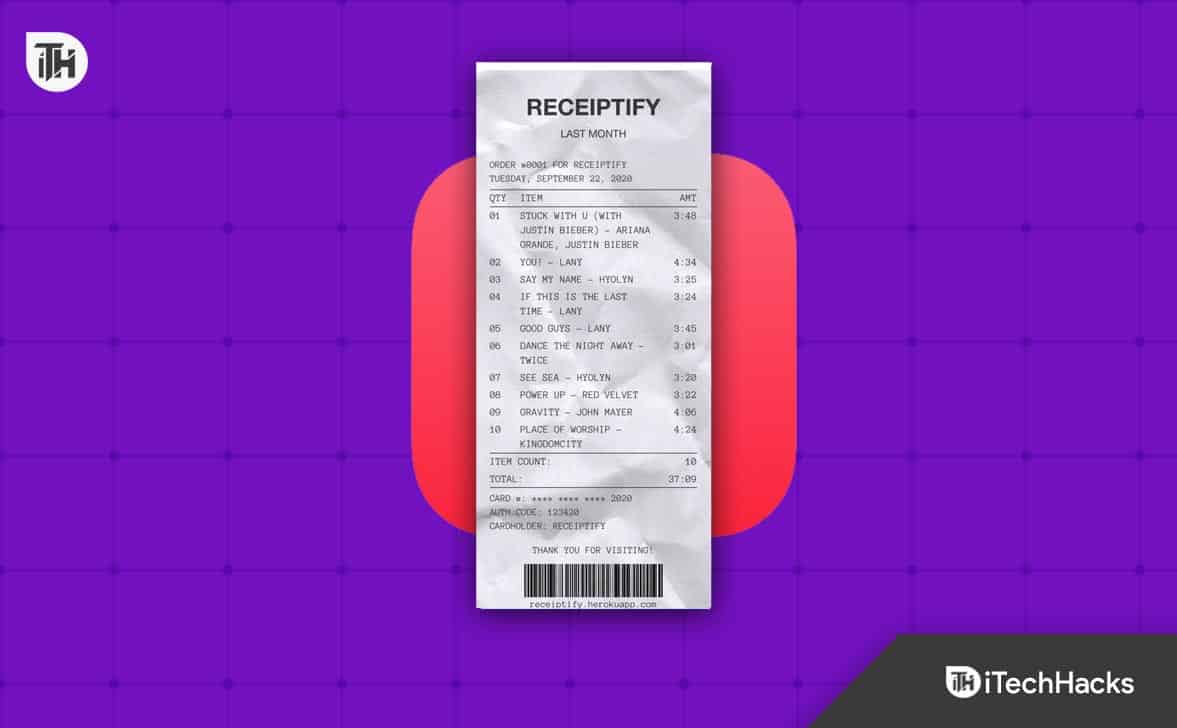 How to Fix Receiptify Not Working With Apple Music