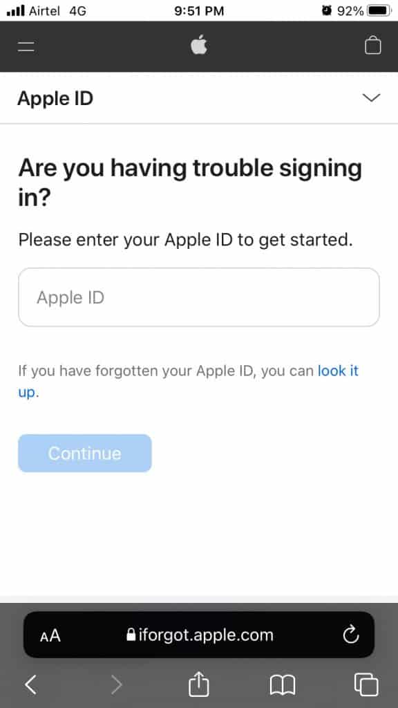 Reset Apple ID Password iforgot.apple.com iOS | itechhacks