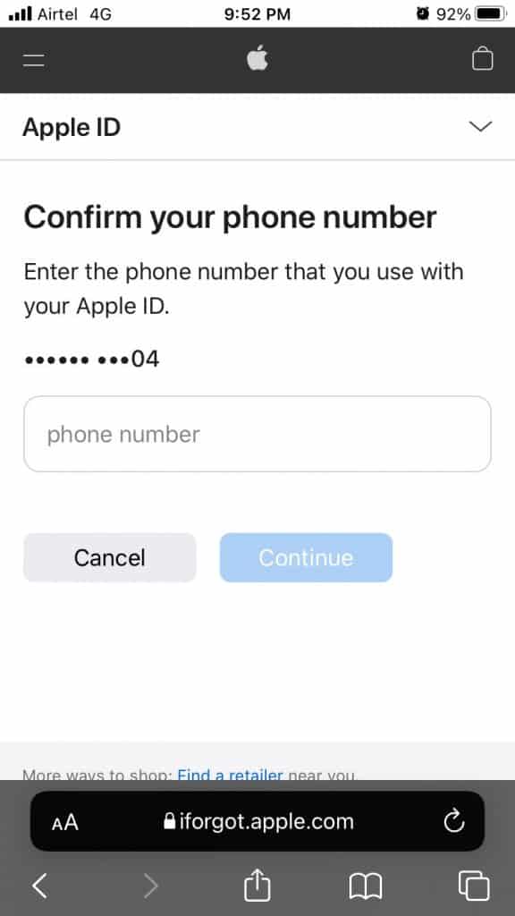 Reset Apple ID Password iforgot.apple.com iOS | itechhacks