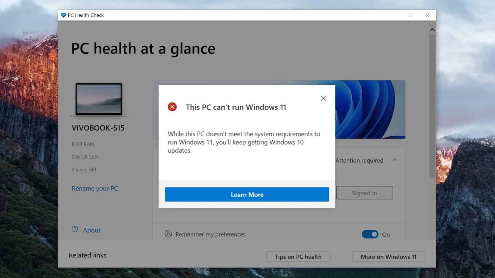 This PC can’t run Windows 11 – How to solve this error?