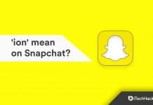 What does 'ion' mean on Snapchat?