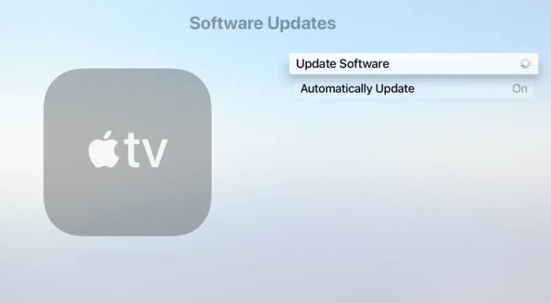 Check for Apple TV Software Updates