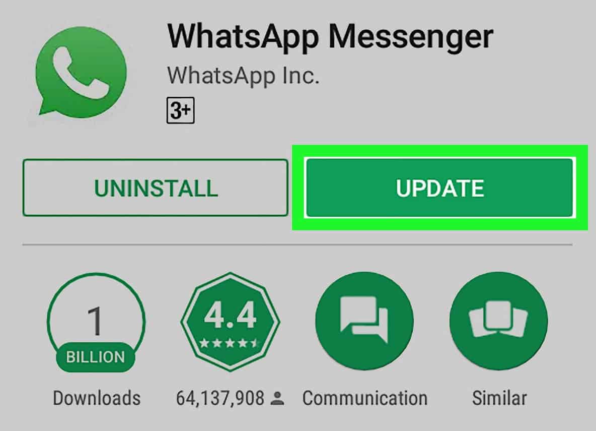 Update WhatsApp