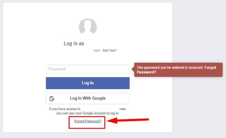 Verify Facebook Login Information