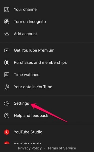 Youtube Settings