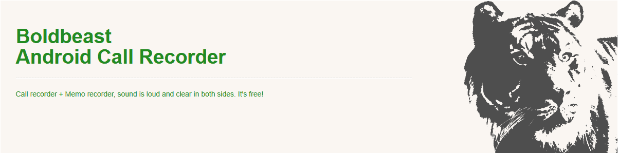 Boldbeast Android Call Recorder