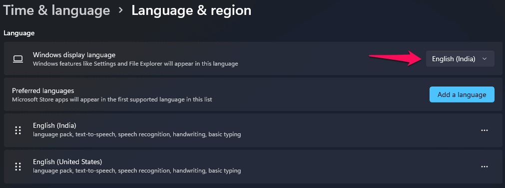 Change System Language Windows 11- itechhacks