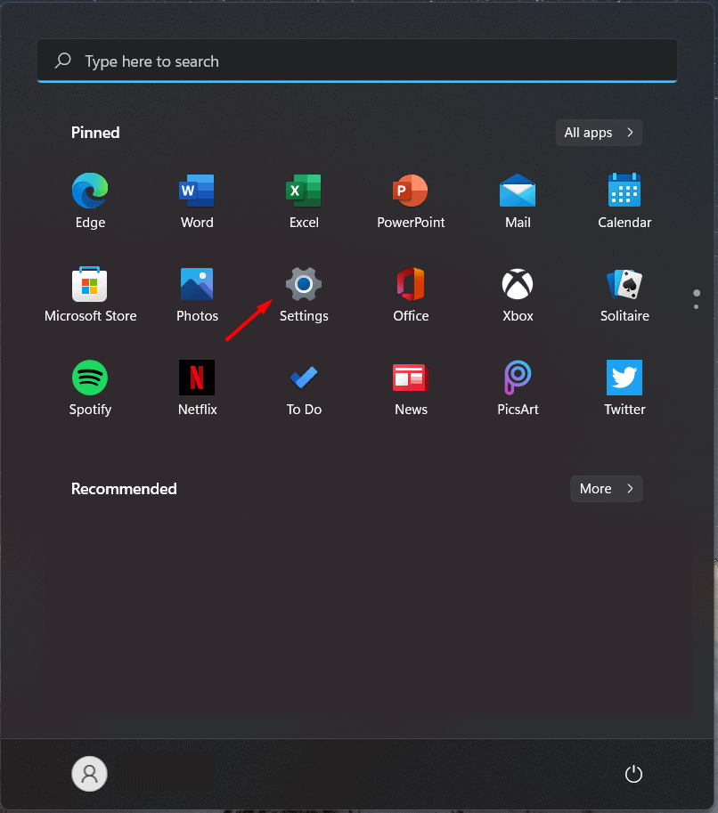 Windows 11 Start Menu