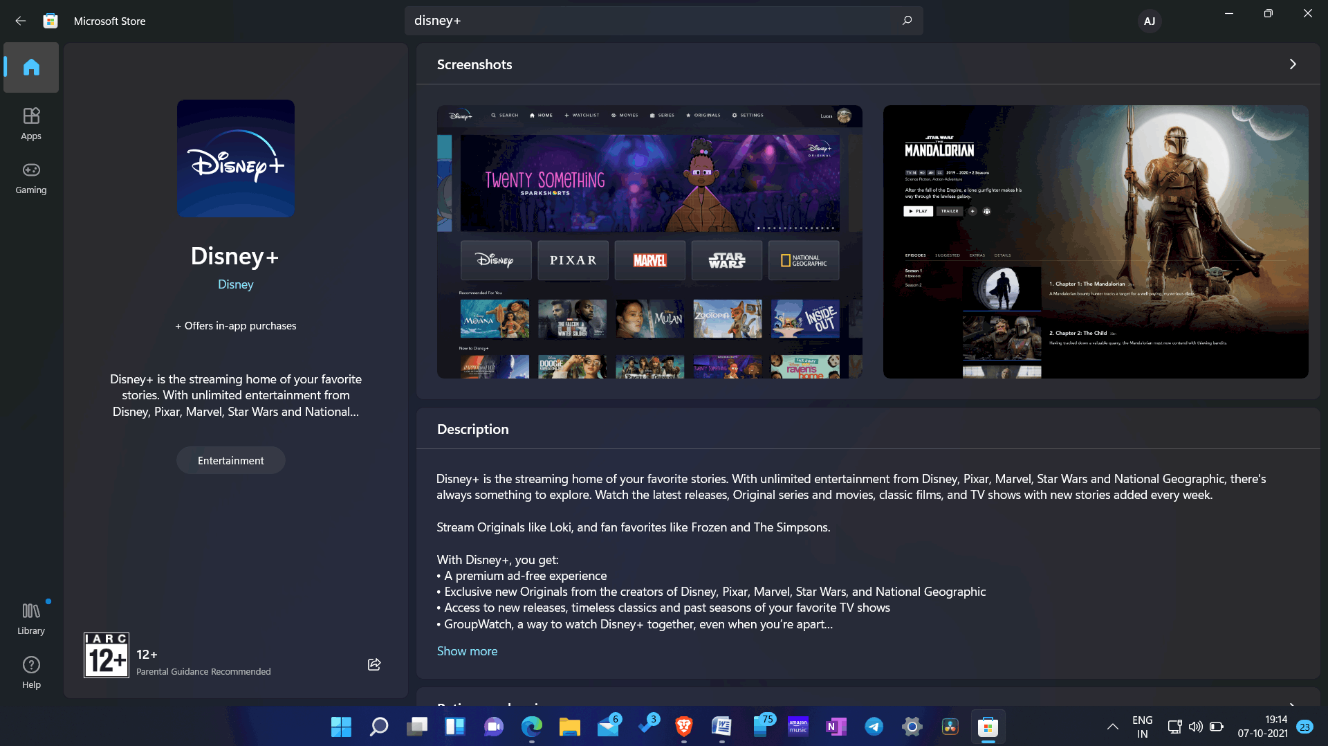 Download Disney+ For Windows 11