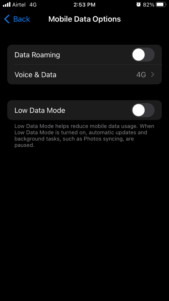 iPhone Cellular Data Problems on iOS 15