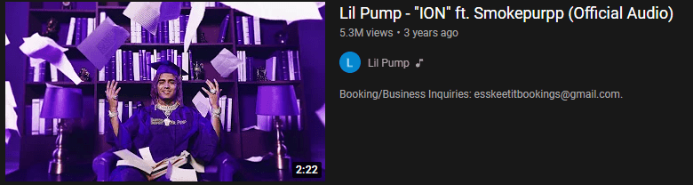 ION Title in a Music Video