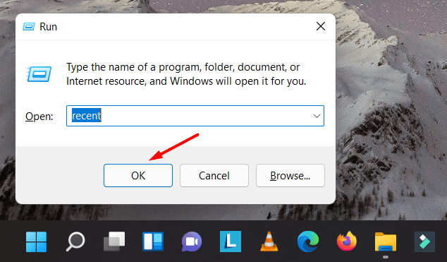 Remove Windows 11 recent activities - 2