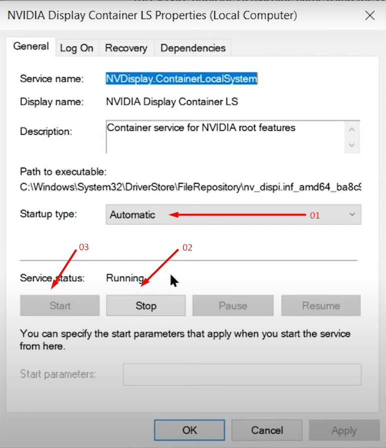 Restart your Nvidia services - 5