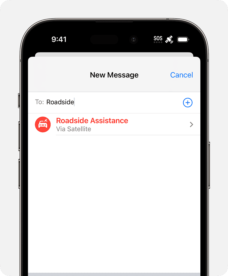 How to use Roadside Assistance via Satellite on iPhone 15?