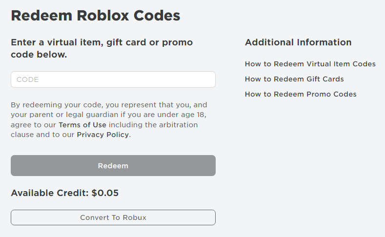 www.roblox.com Login: Redeem Roblox Gift Cards 2022