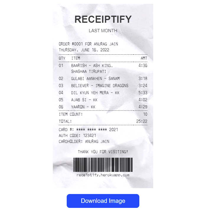 How To Get Receipts For Your Top Music Tracks on Spotify?