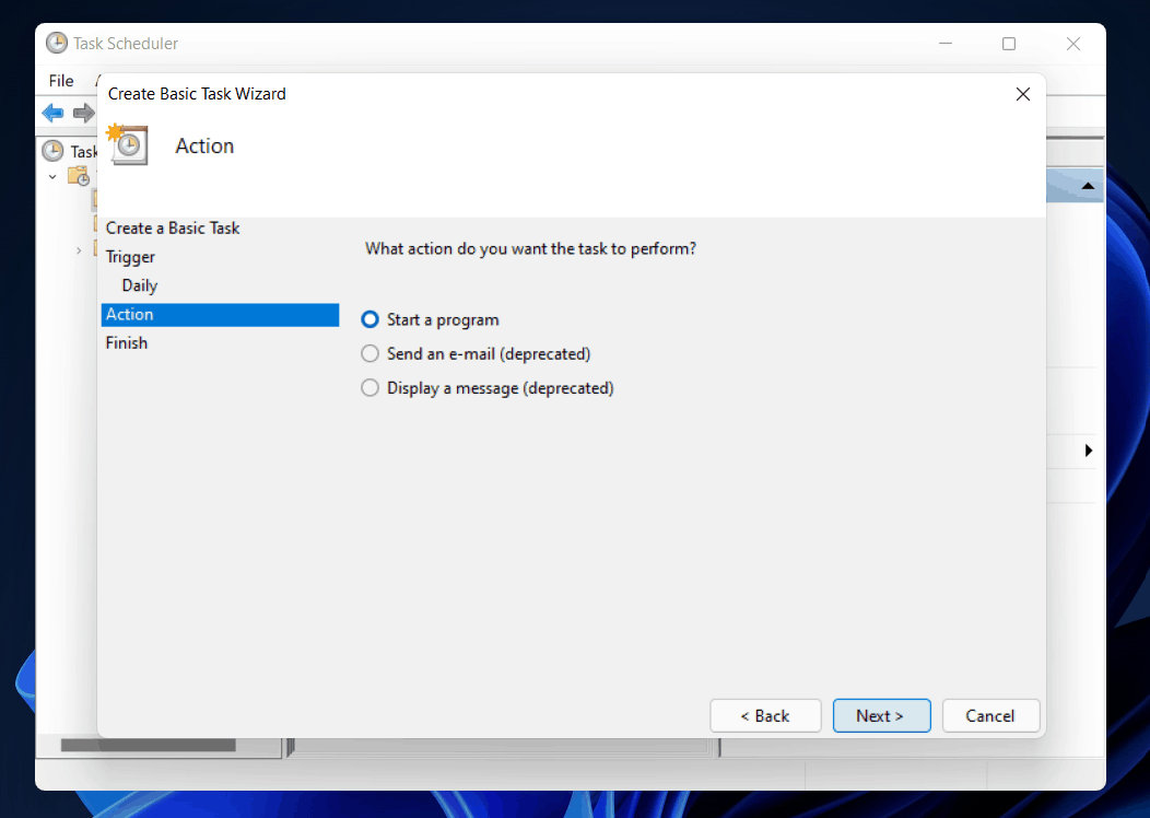 How To Create An Automated Task Using The Scheduler In Windows 11?