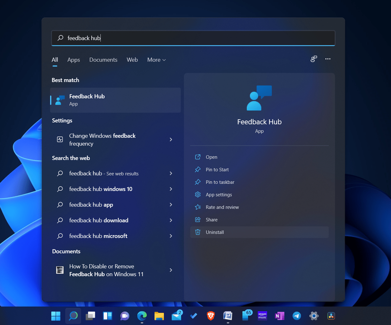 How To Disable Or Remove Feedback Hub On Windows 11?