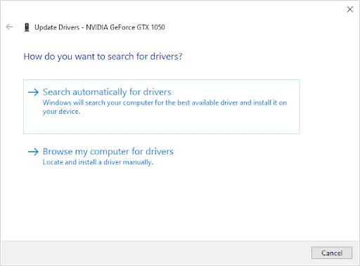 Update display adapter drivers automatically - 5