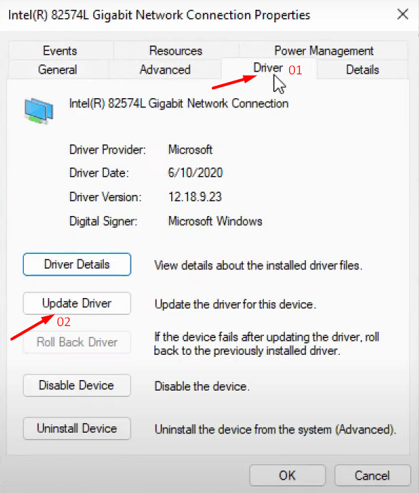 Update Network Driver - 6