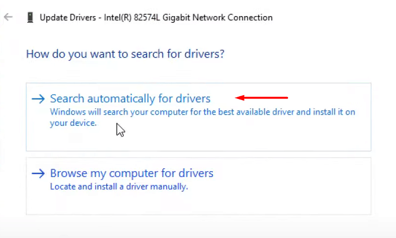 Update Network Driver - 7