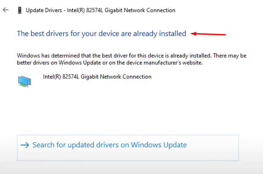 Update Network Driver - 8