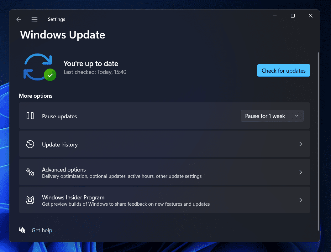 Update Windows OS